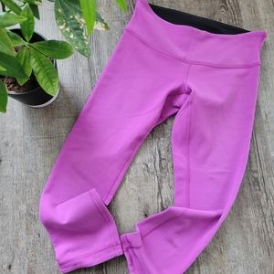 Lululemon double layered purple leggings